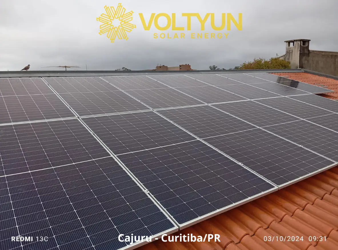 Projeto de energia solar industrial