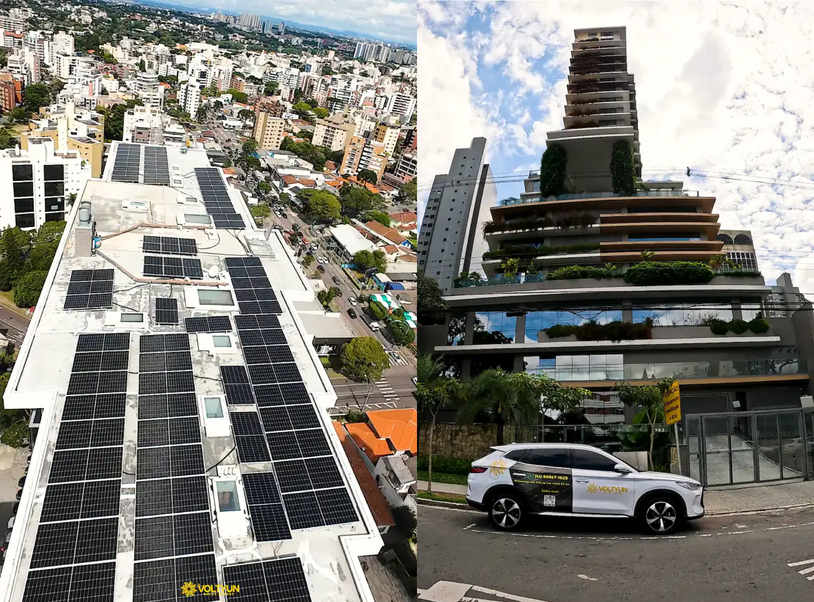 Projeto de energia solar industrial